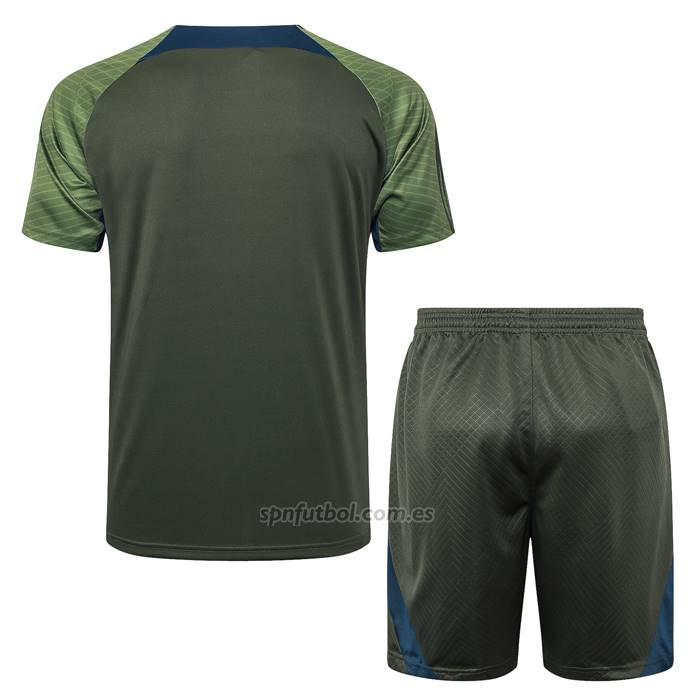 Chandal del Paris Saint-Germain Jordan Manga Corta 2024-2025 Verde - Pantalon Corto
